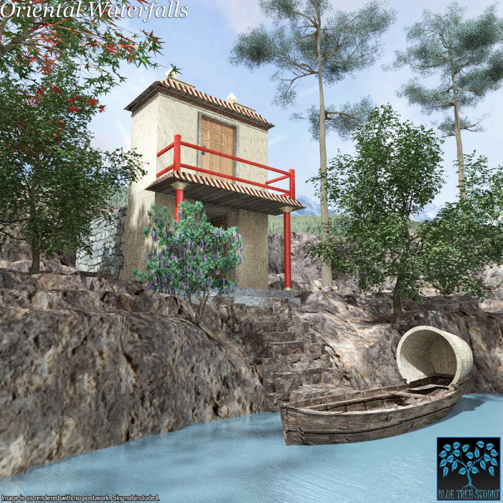 Oriental Waterfalls for Poser by N/A