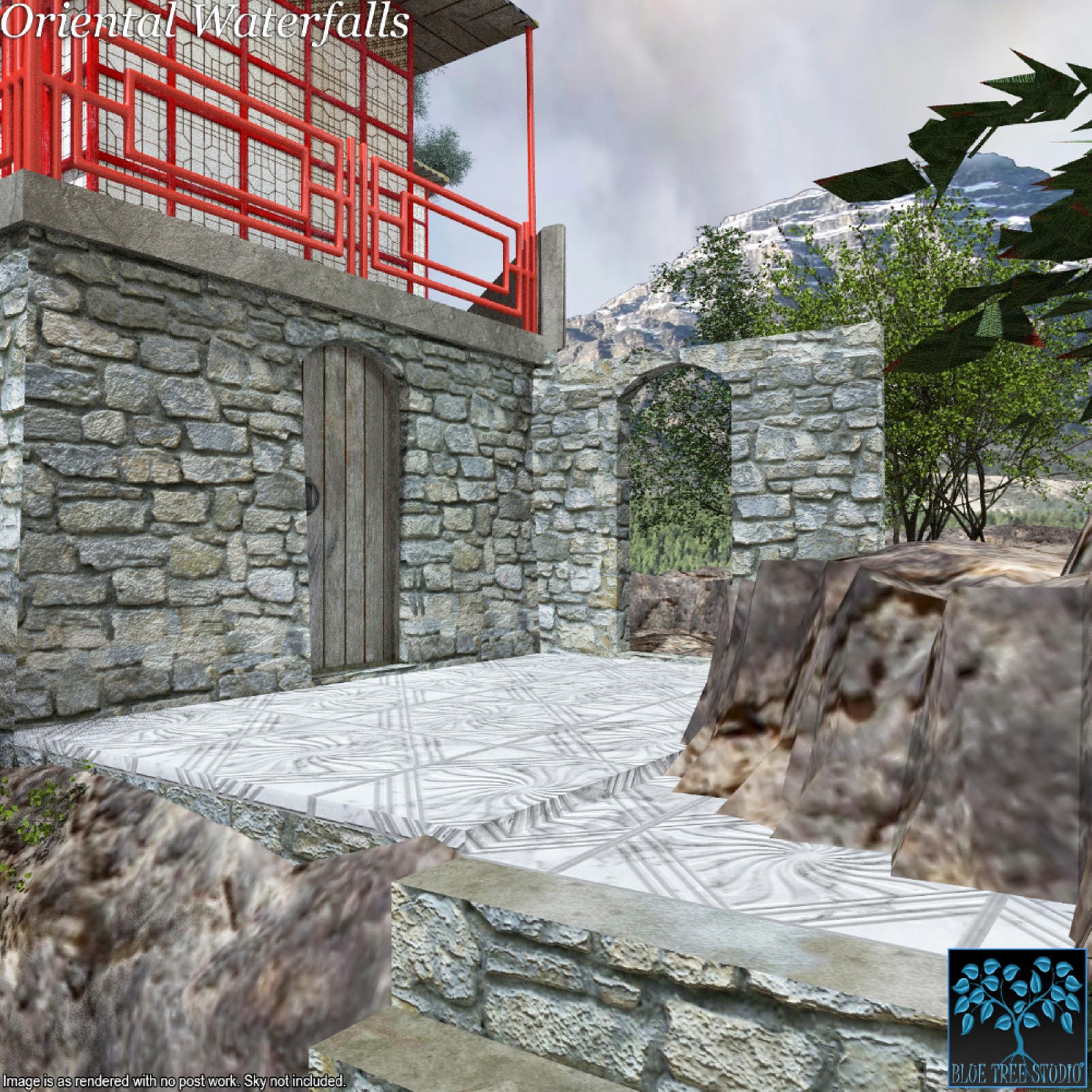 Oriental Waterfalls for Poser by N/A