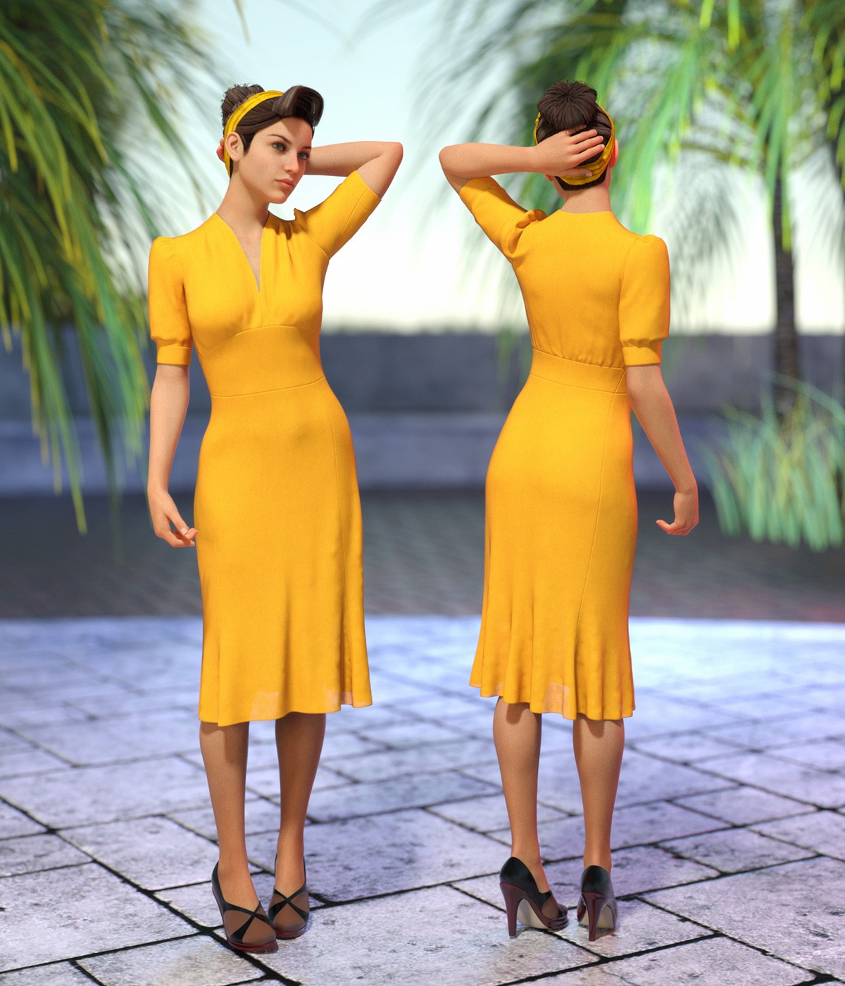FRQ dForce: 1940s Dress for G8F by N/A