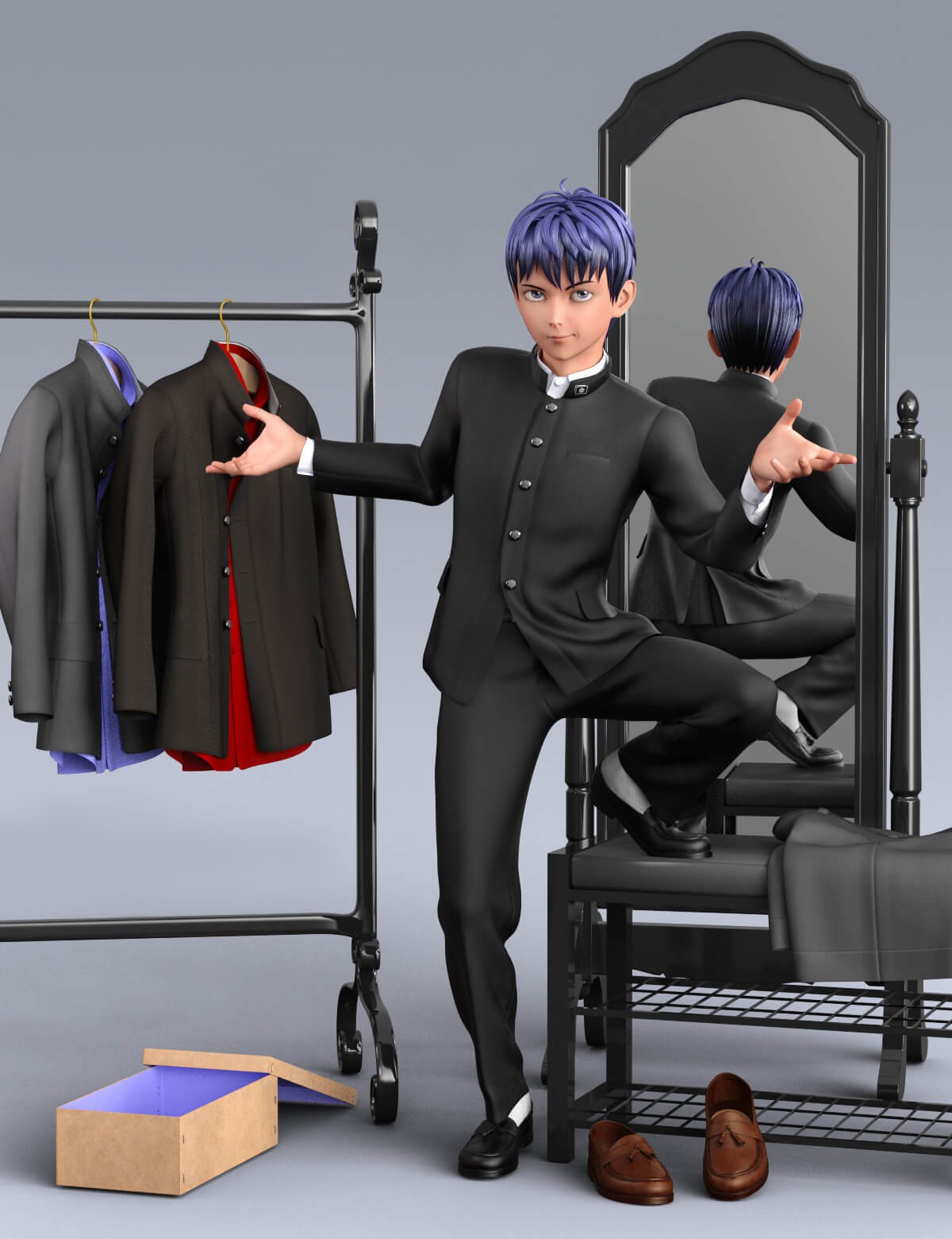 dForce Anime School Uniform for G8M and G9 by N/A