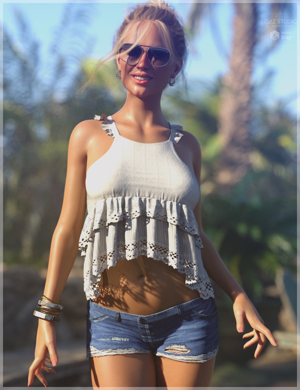 dForce Sweet Ruffle Top G8G8.1F by N/A