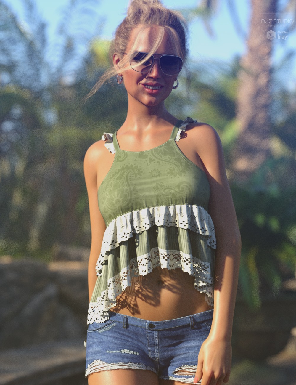 dForce Sweet Ruffle Top G8G8.1F by N/A