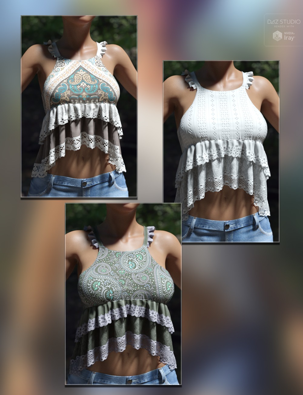 dForce Sweet Ruffle Top G8G8.1F by N/A