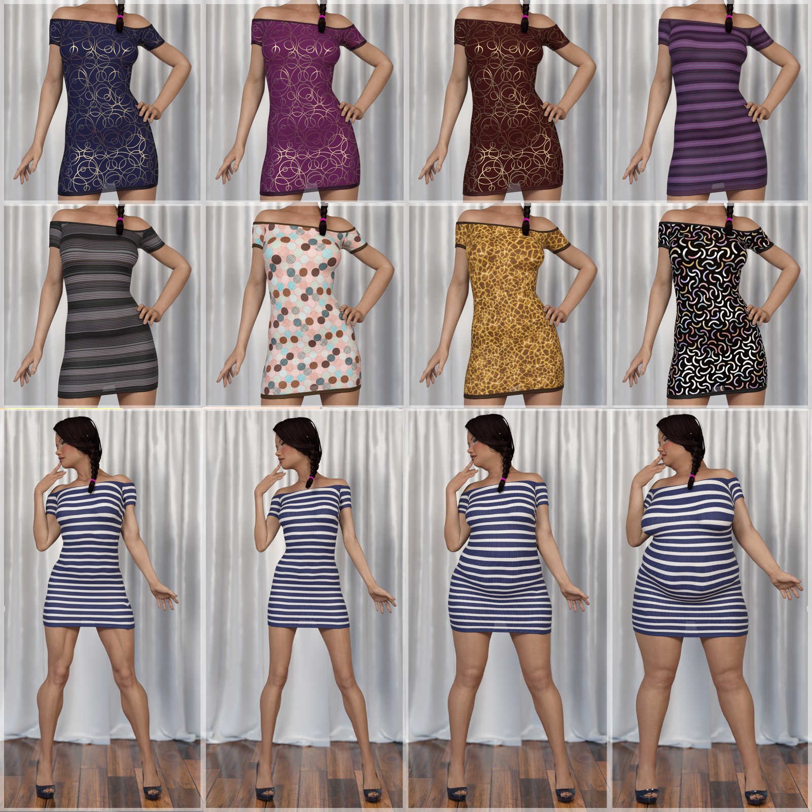 STZ dForce Modern dress for G8 Female by N/A