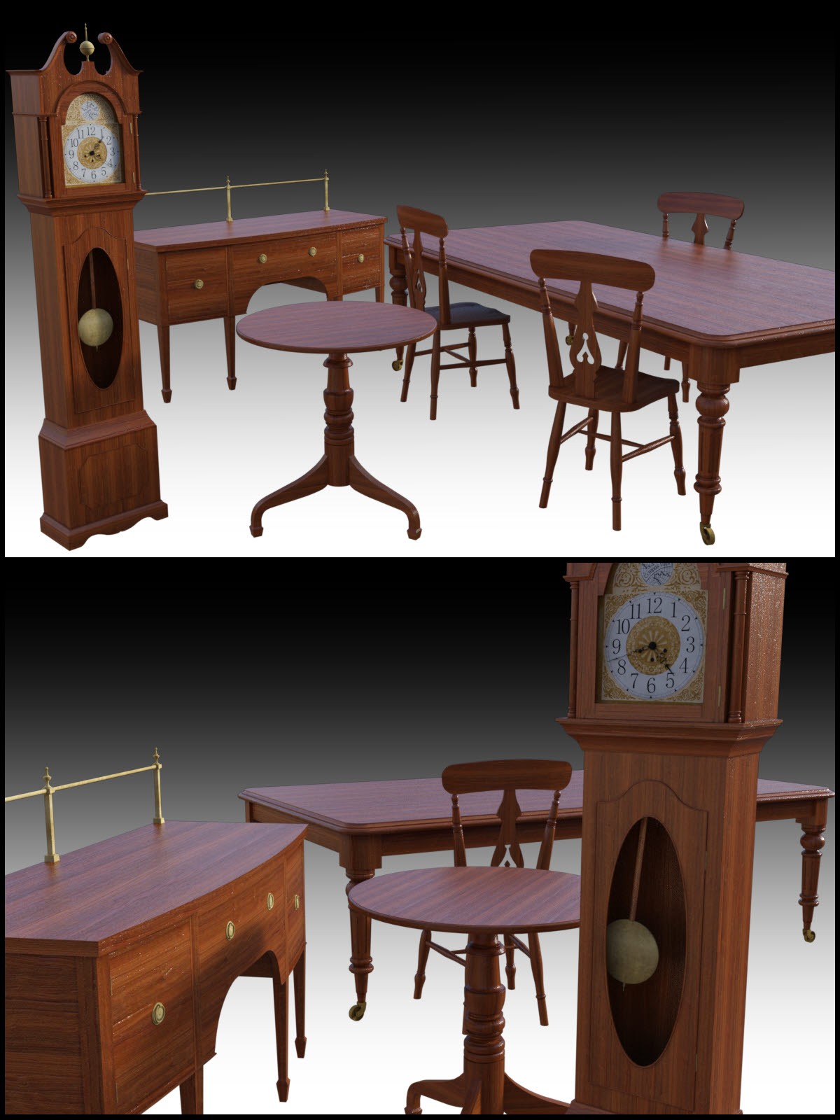 Victorian Furniture Set 1 by N/A
