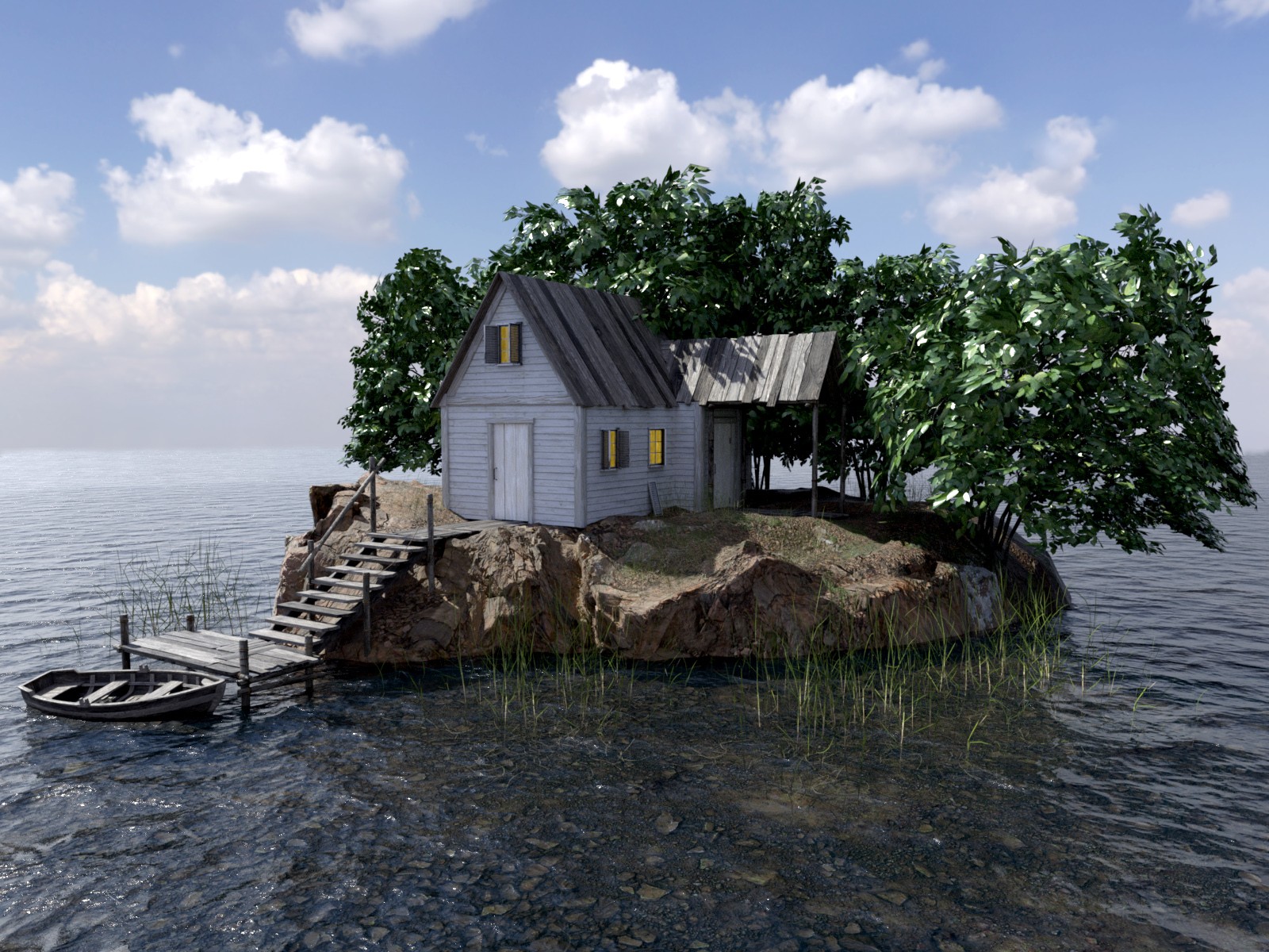 Mysterious island for DAZ and Poser by N/A