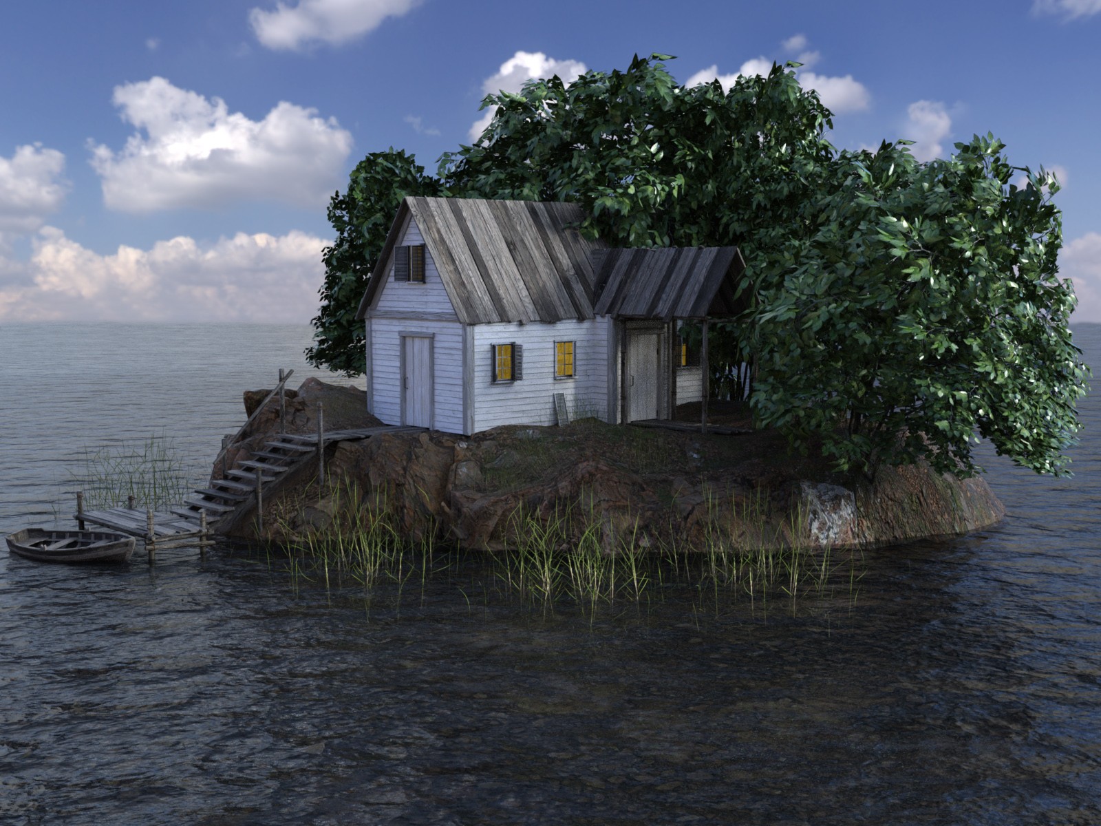 Mysterious island for DAZ and Poser by N/A