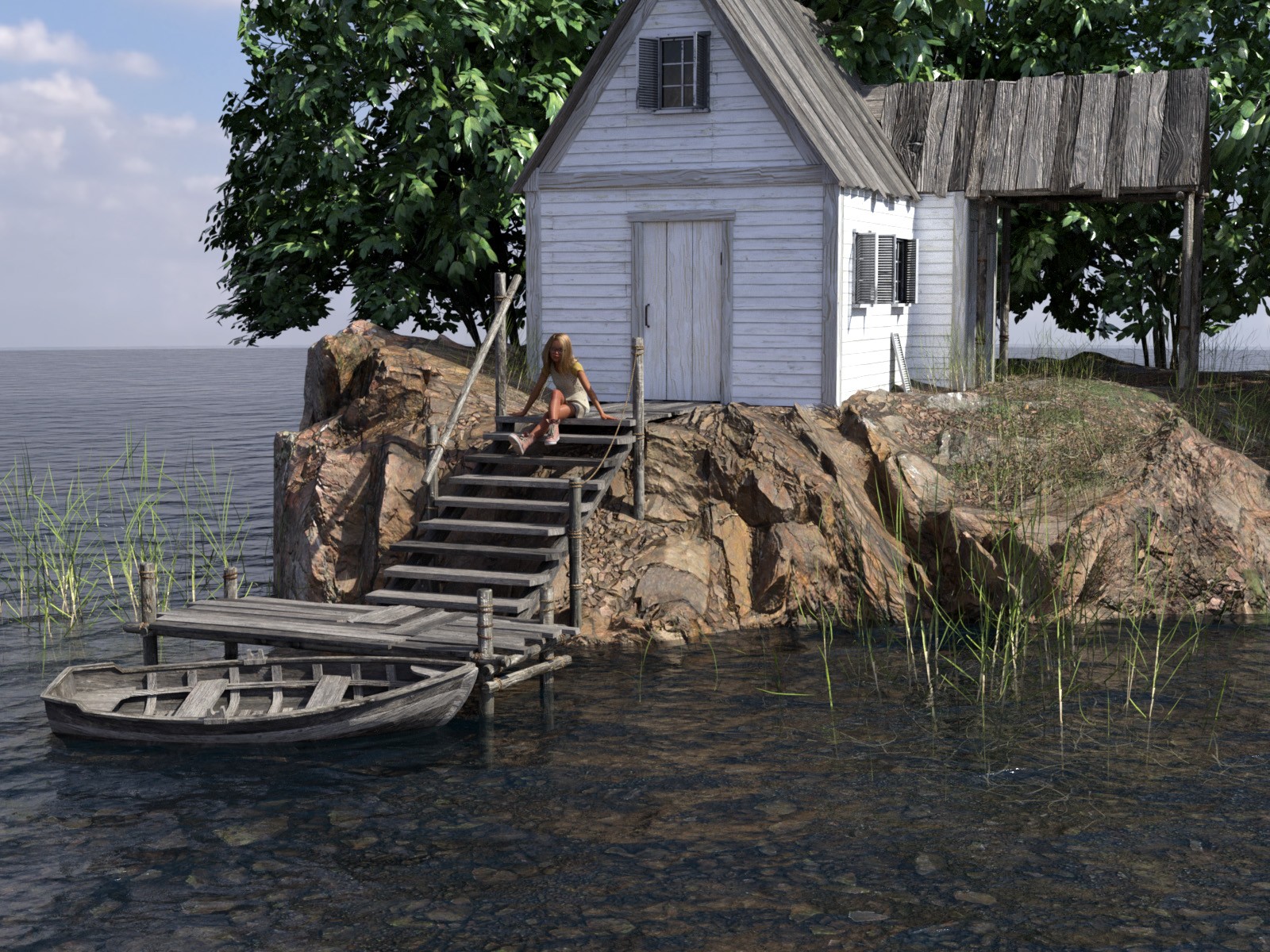 Mysterious island for DAZ and Poser by N/A