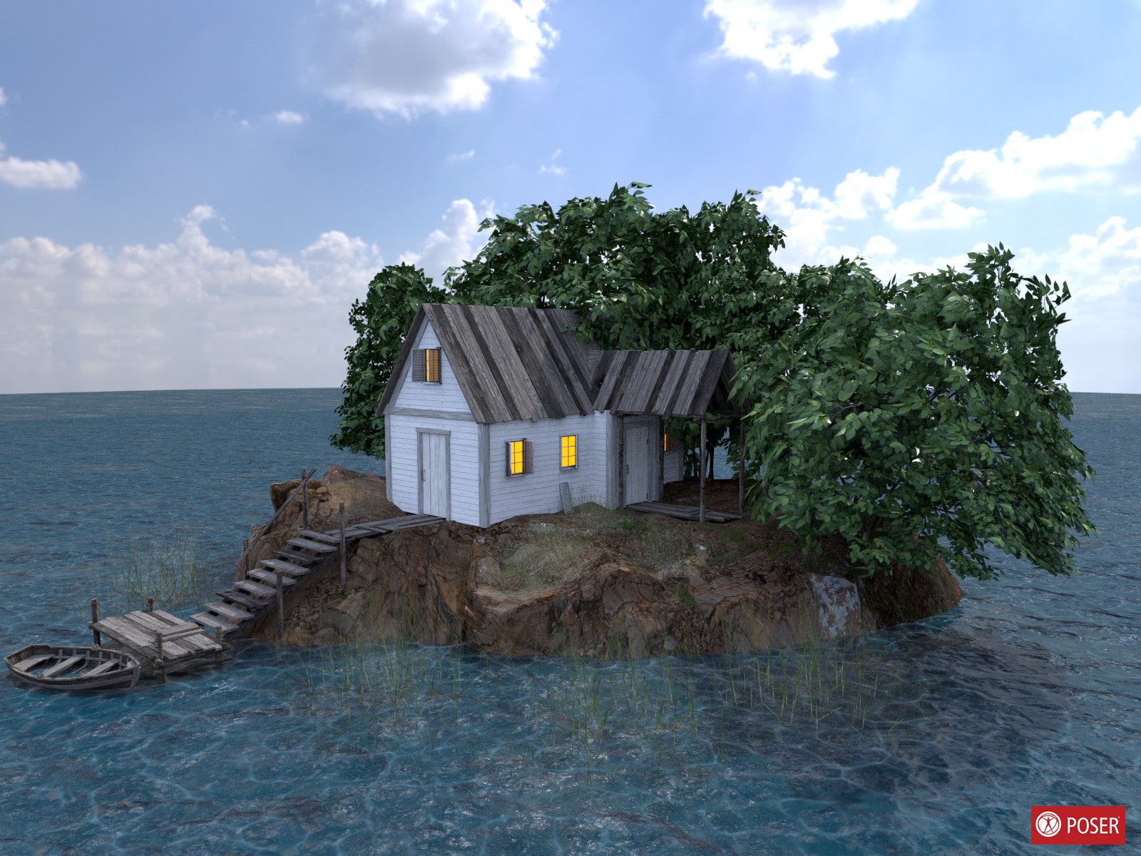 Mysterious island for DAZ and Poser by N/A