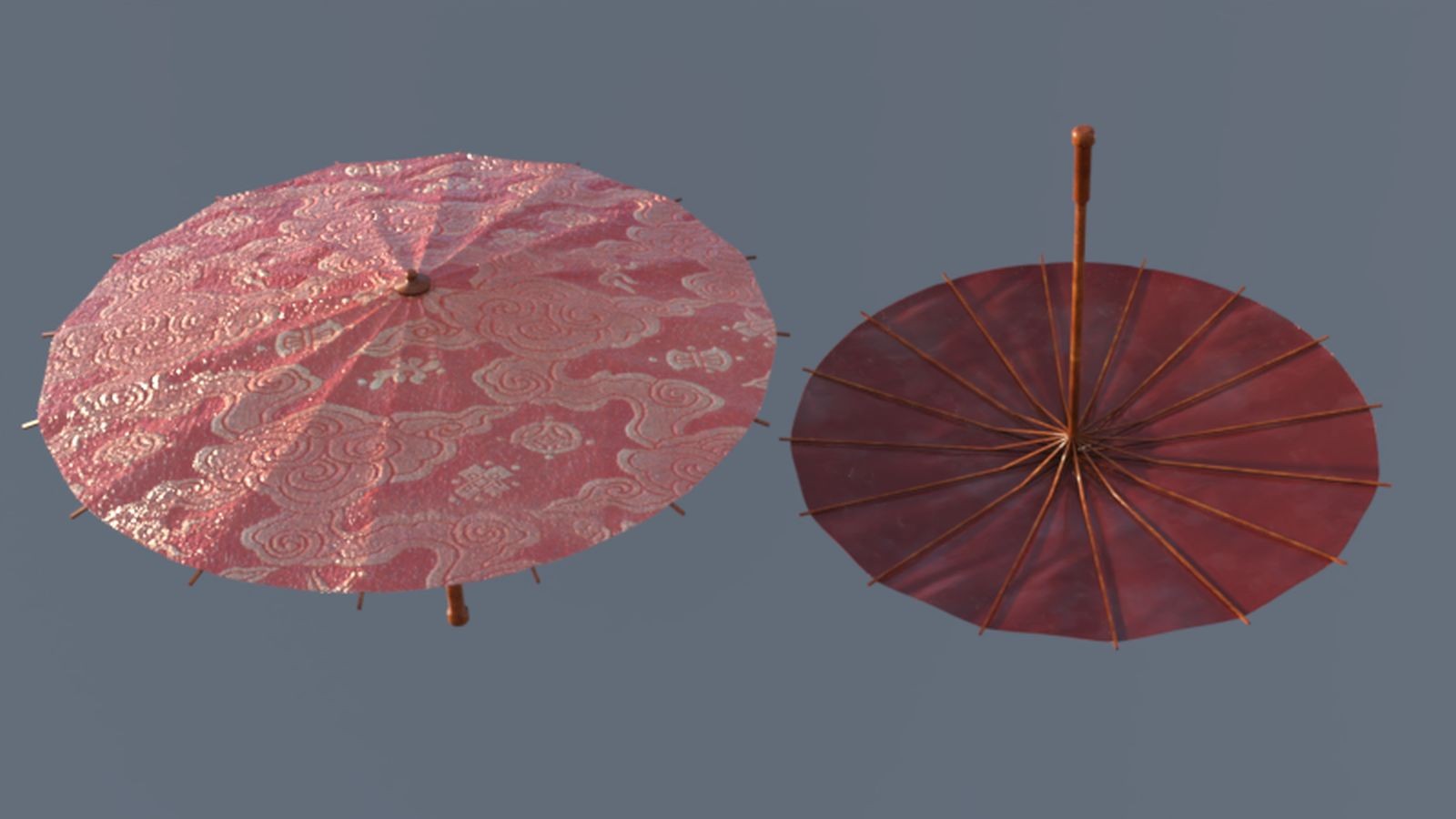 Asian Style Umbrellas for Daz Studio by N/A