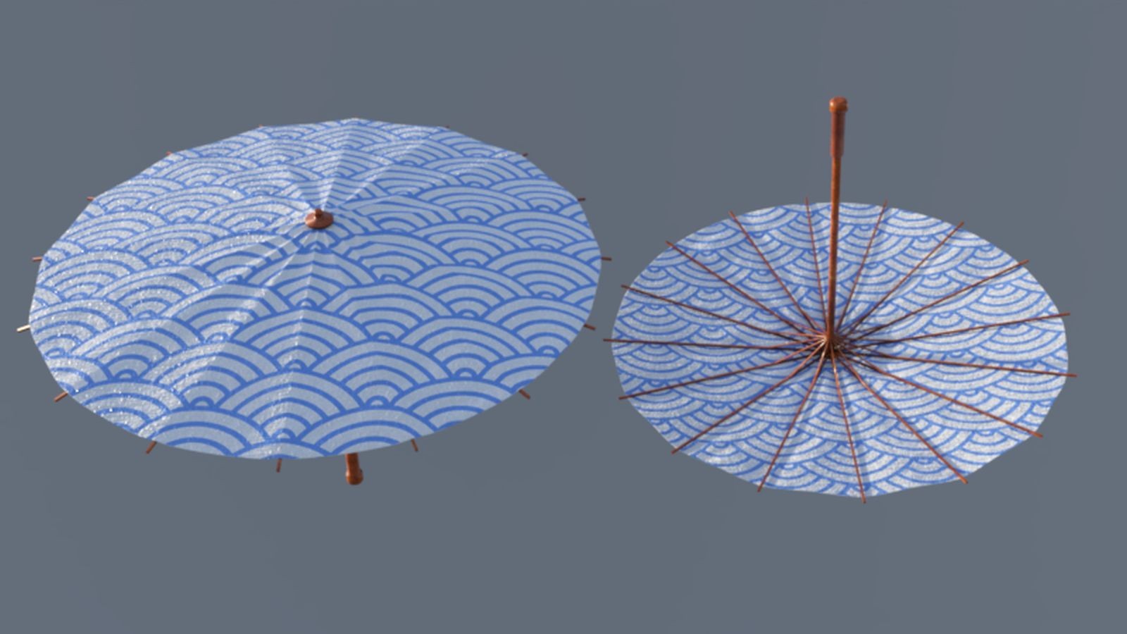 Asian Style Umbrellas for Daz Studio by N/A