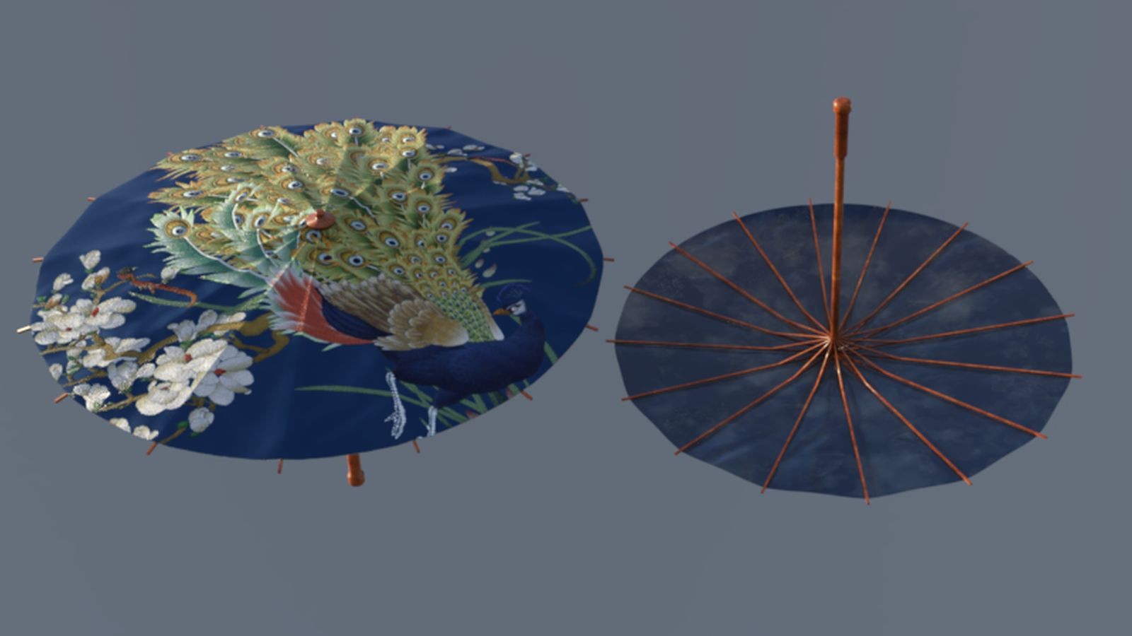 Asian Style Umbrellas for Daz Studio by N/A
