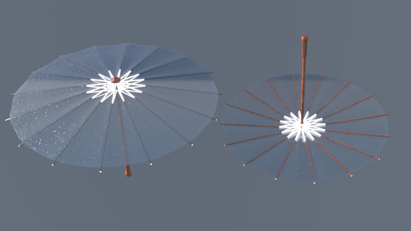 Asian Style Umbrellas for Daz Studio by N/A