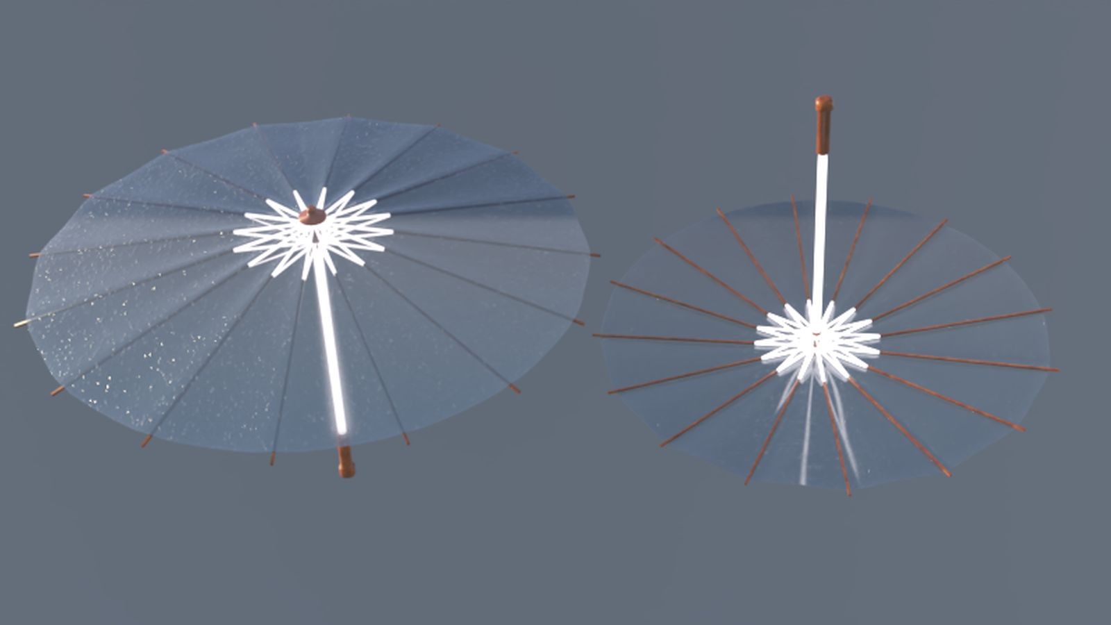 Asian Style Umbrellas for Daz Studio by N/A
