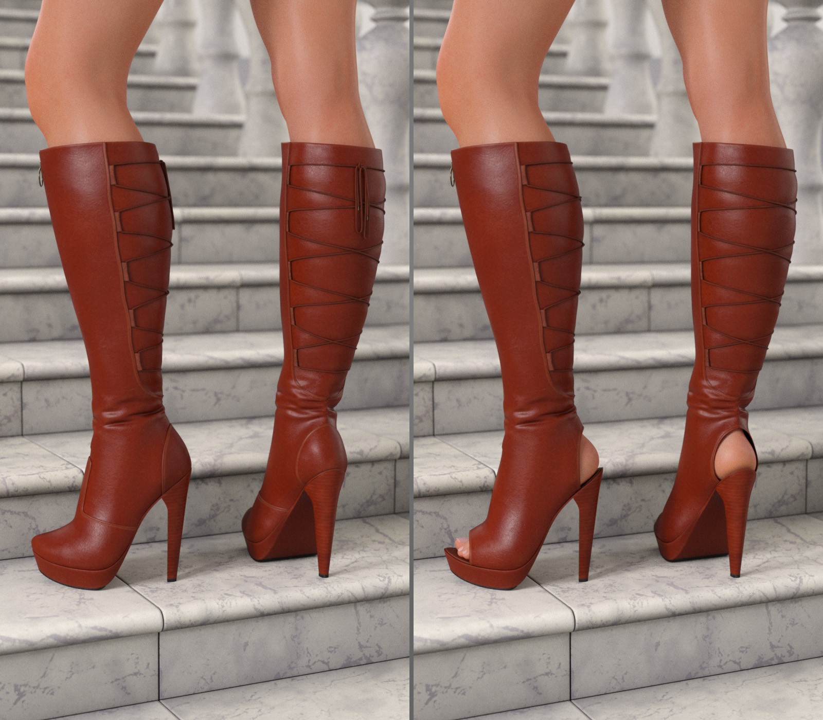 Sabrina High Heel Boots for Genesis 8(8.1) Female by N/A