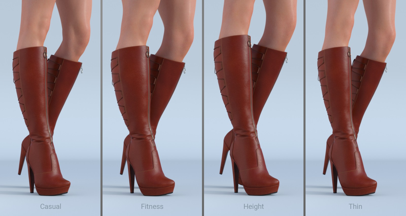 Sabrina High Heel Boots for Genesis 8(8.1) Female by N/A