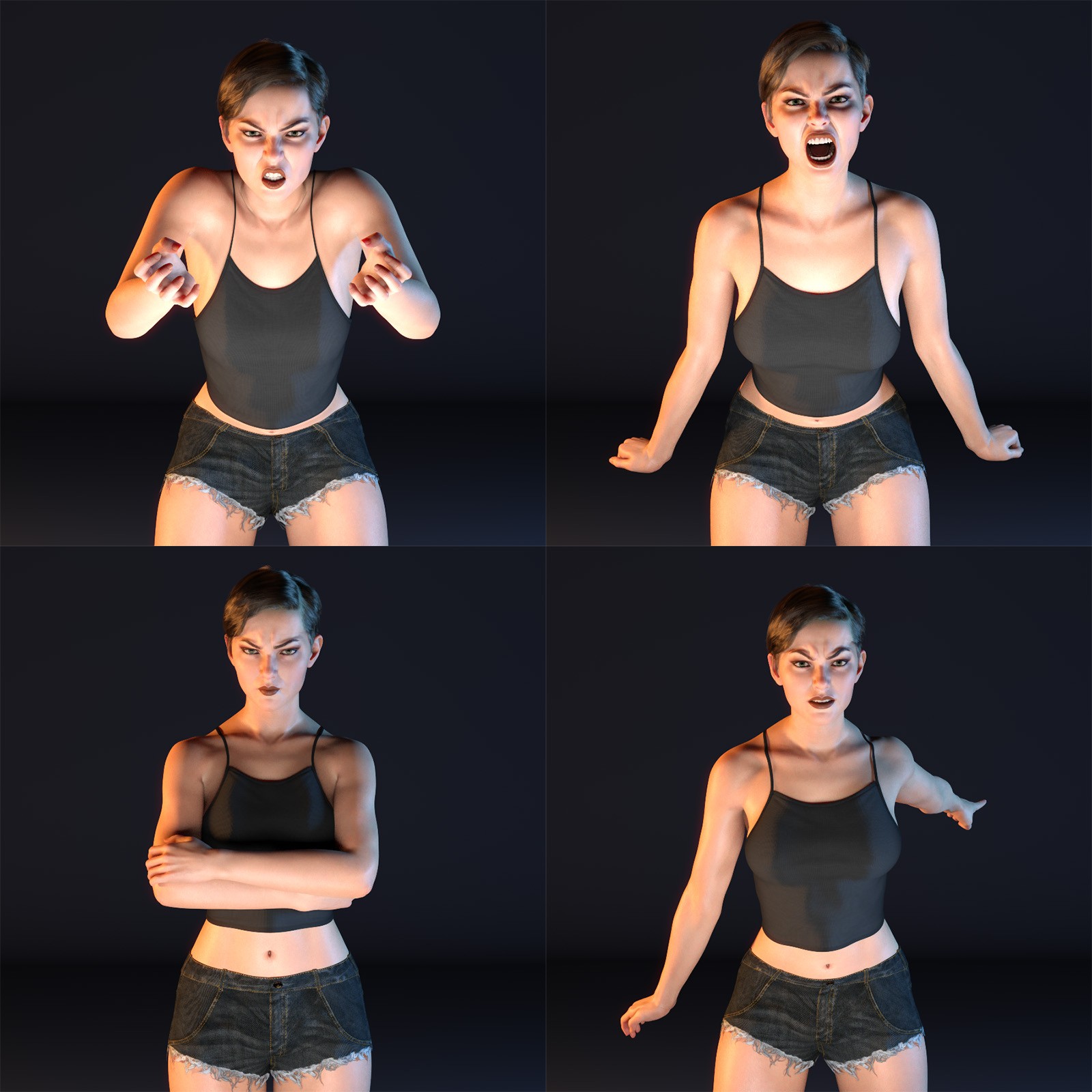 CSR - Angry Woman Poses for G8 and G9 by N/A