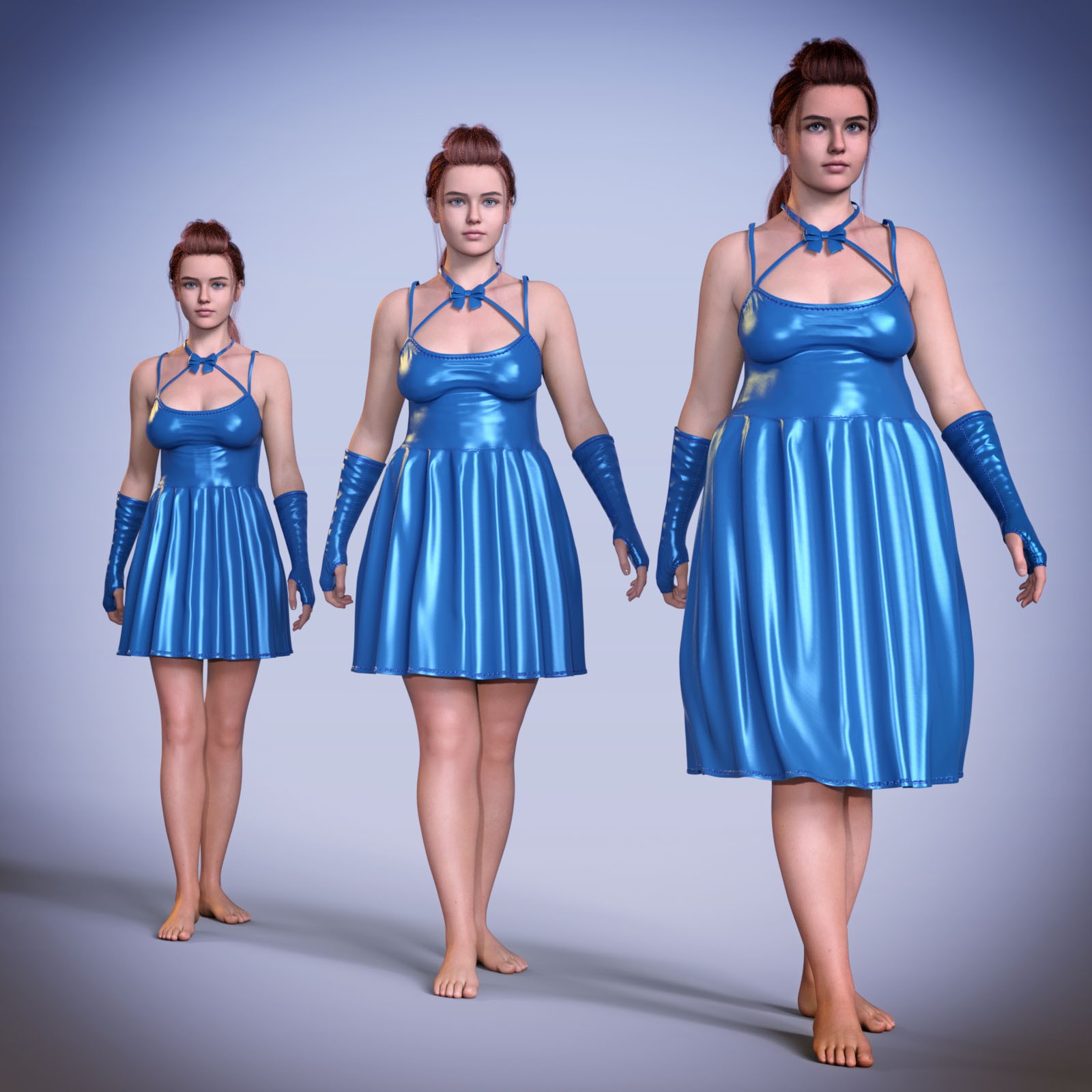dForce Halter backless dress for Genesis 8 Females and Genesis 9 by N/A