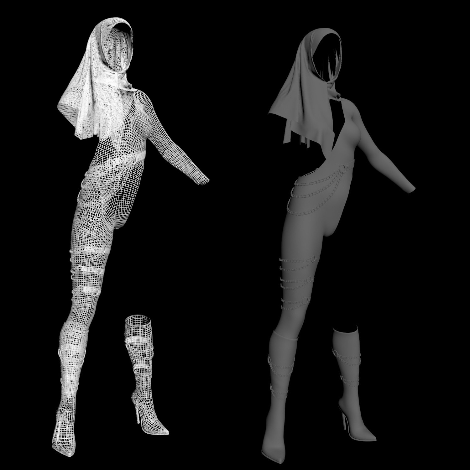 Dforce Hijabi Suit by N/A