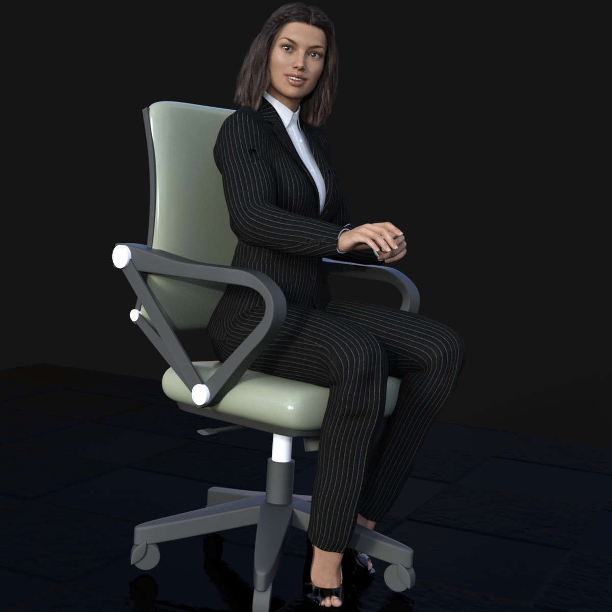 Seated atTable Poses by N/A