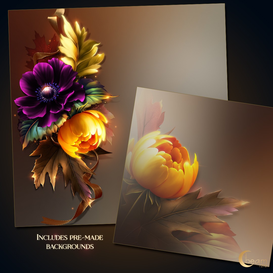 Autumn Blooms by N/A
