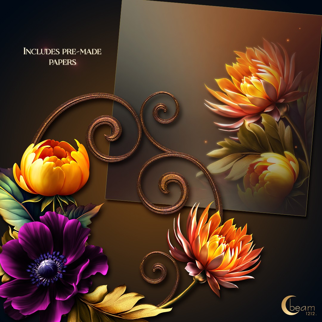 Autumn Blooms by N/A