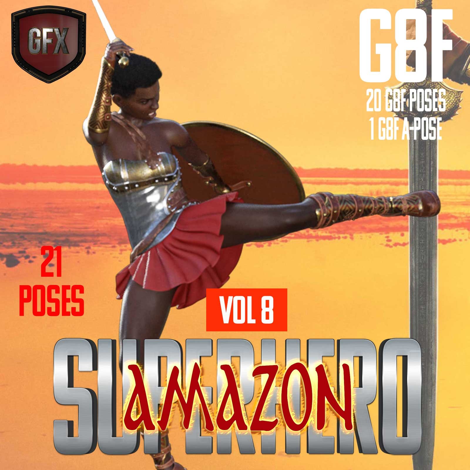 SuperHero Amazon for G8F Volume 8 by N/A