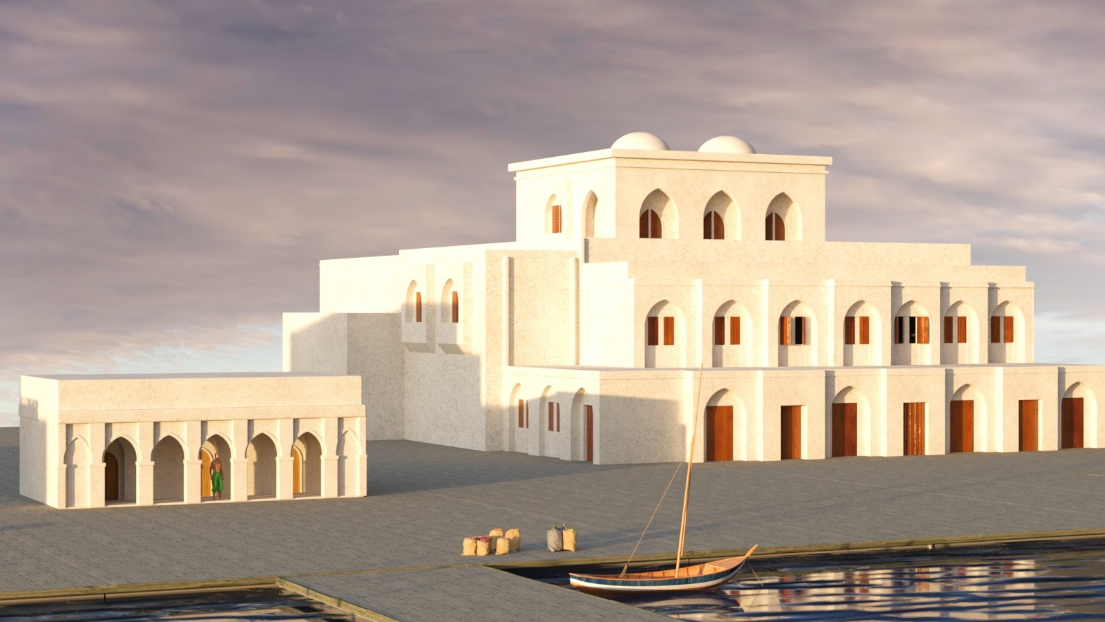 Ancient Persia City Harbor - Set 1 by N/A