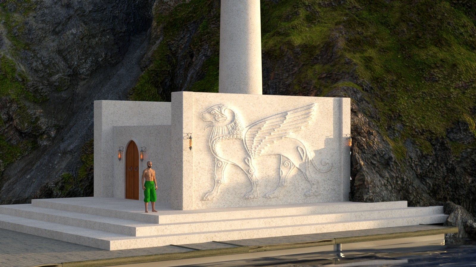 Ancient Persia City Harbor - Set 1 by N/A