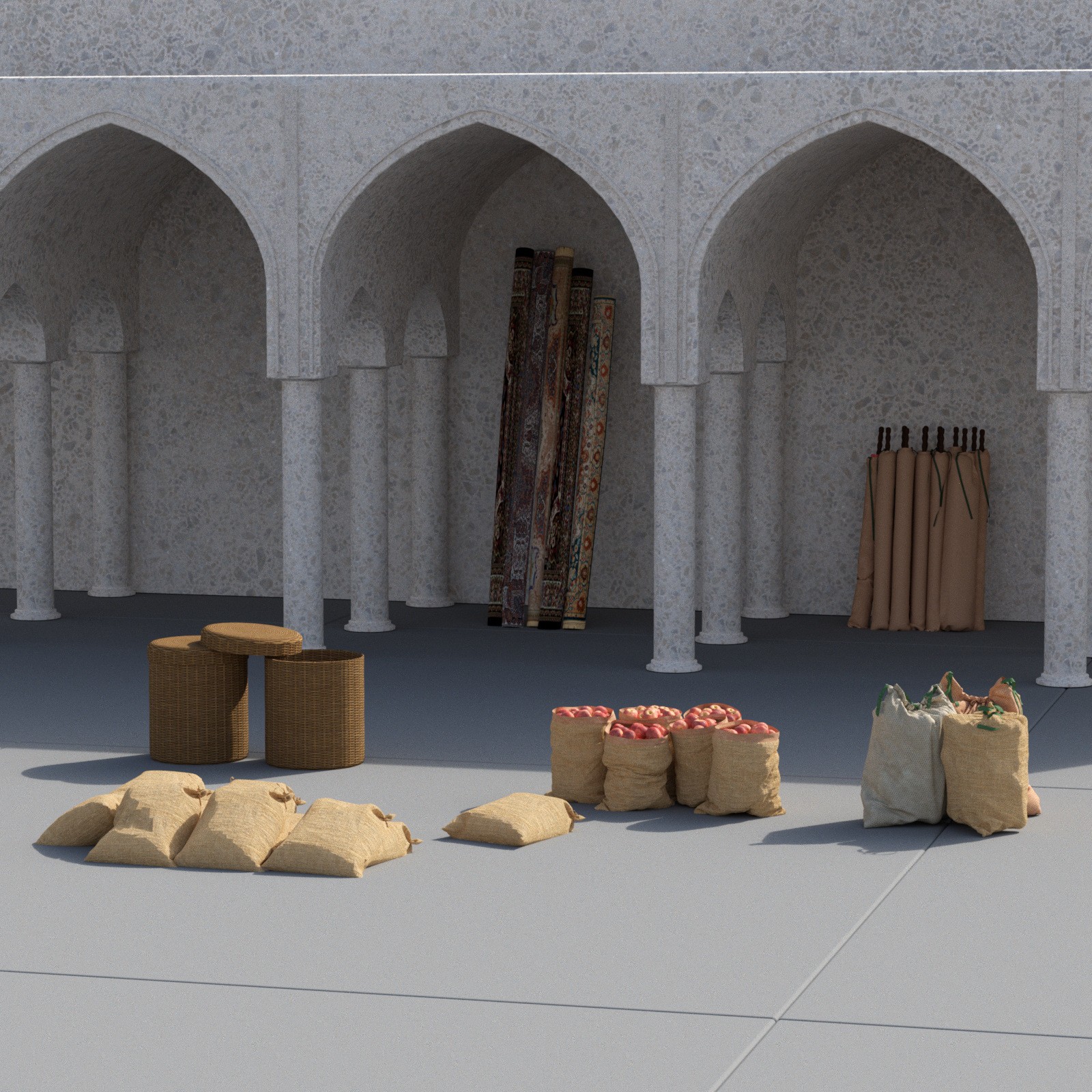 Ancient Persia City Harbor - Set 1 by N/A