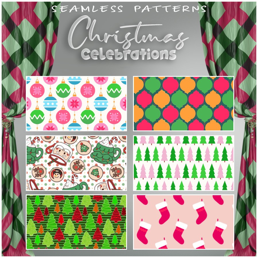 ALXN 2D Christmas Celebrations Seamless patterns by N/A