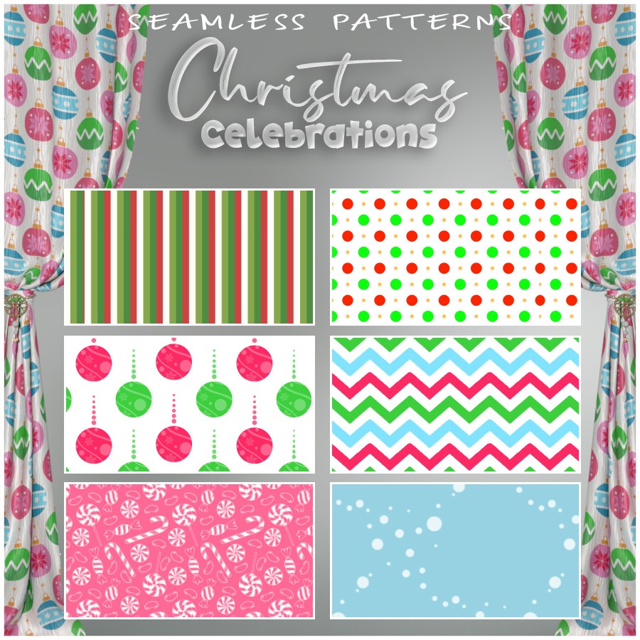 ALXN 2D Christmas Celebrations Seamless patterns by N/A