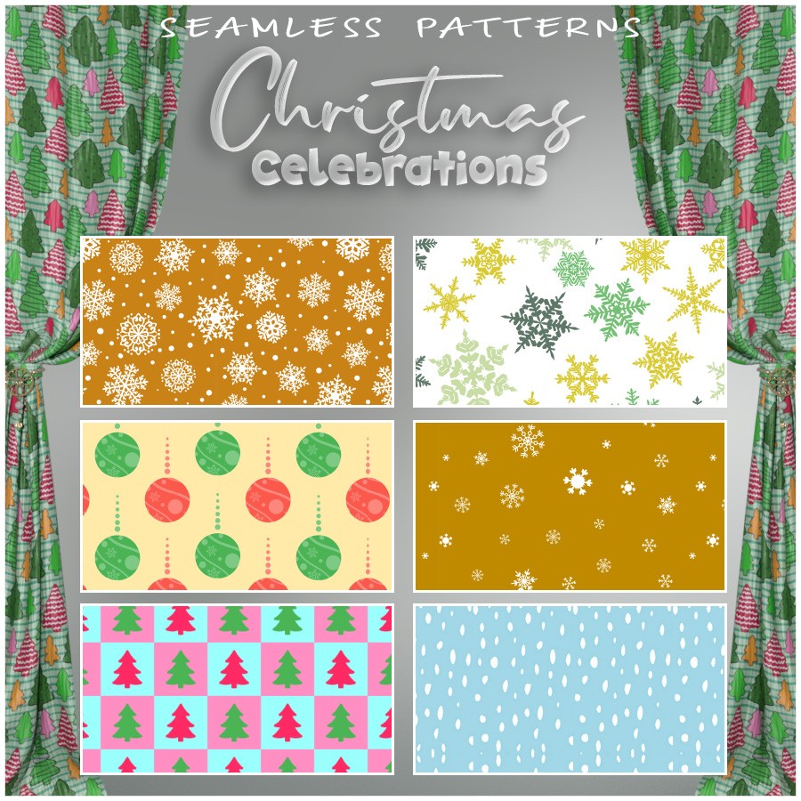 ALXN 2D Christmas Celebrations Seamless patterns by N/A
