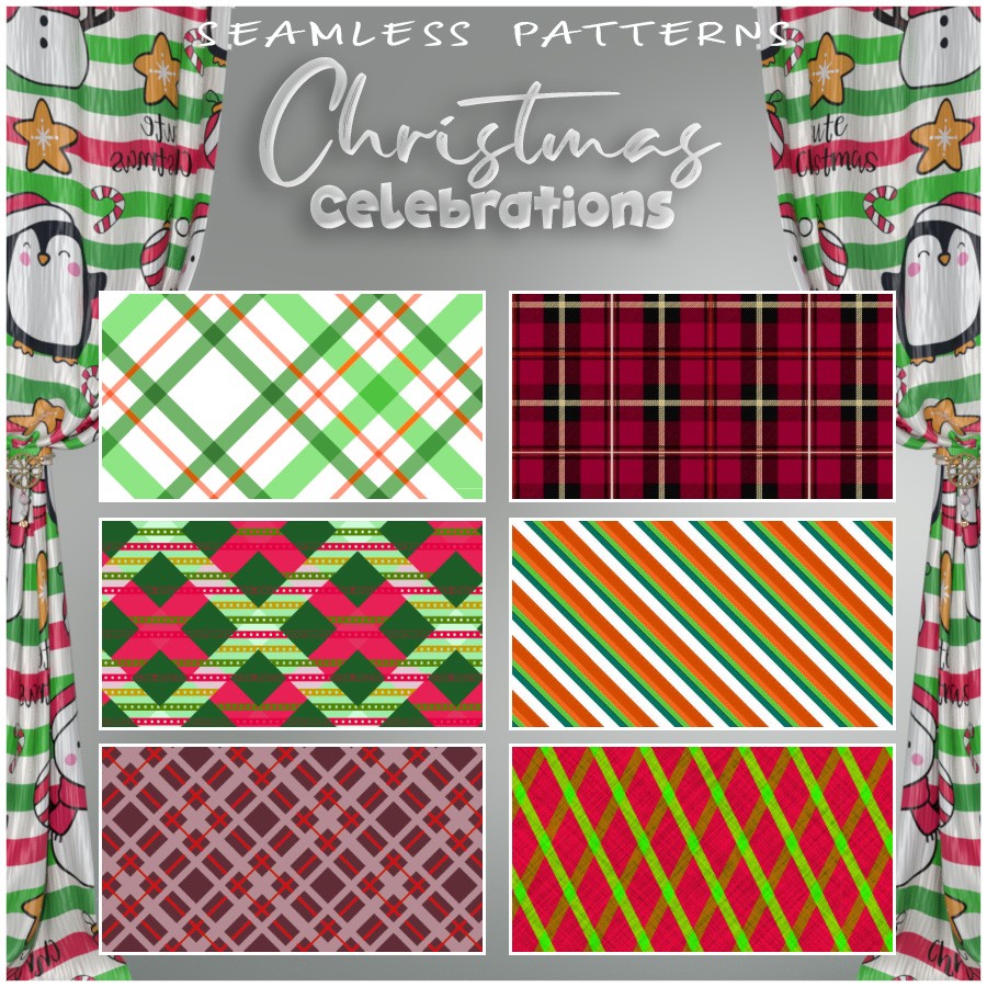 ALXN 2D Christmas Celebrations Seamless patterns by N/A
