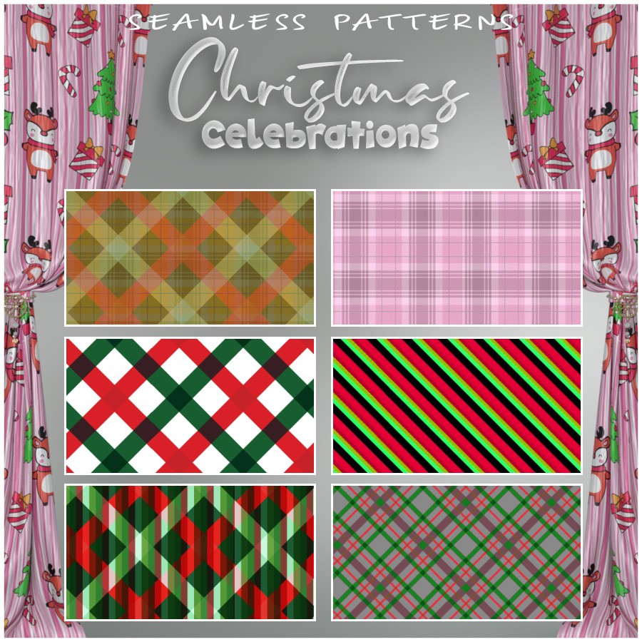 ALXN 2D Christmas Celebrations Seamless patterns by N/A
