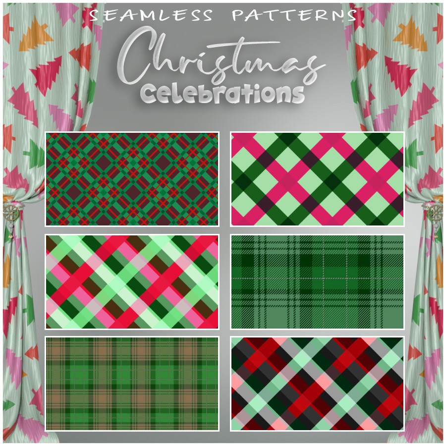 ALXN 2D Christmas Celebrations Seamless patterns by N/A