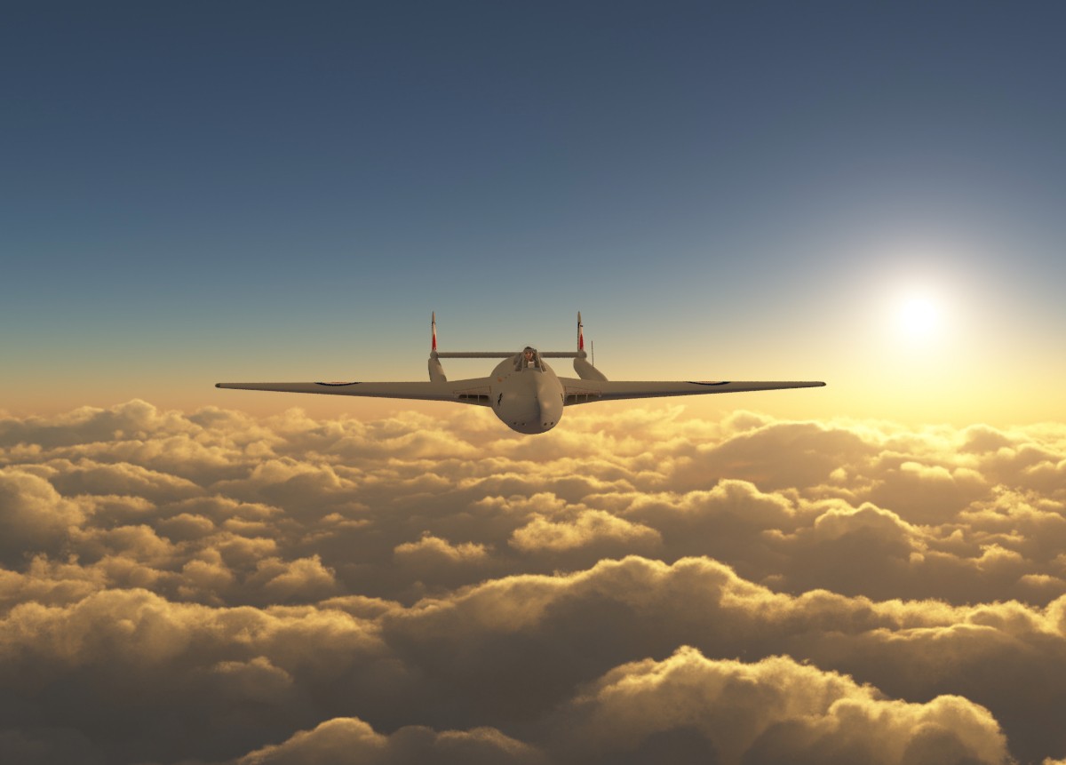 de Havilland Vampire Jet Fighter by N/A