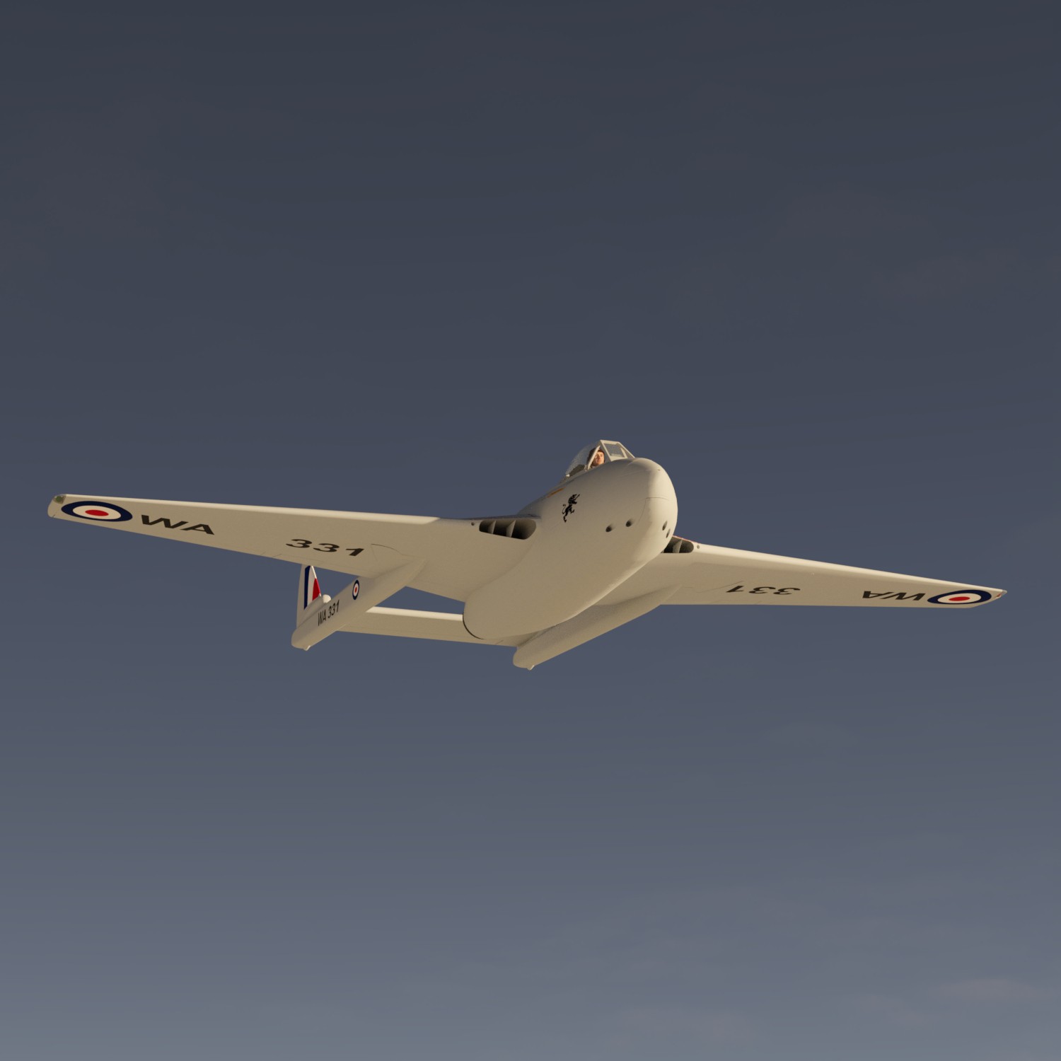 de Havilland Vampire Jet Fighter by N/A