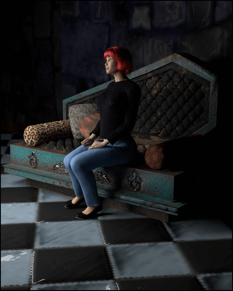 Dark Sofa by N/A