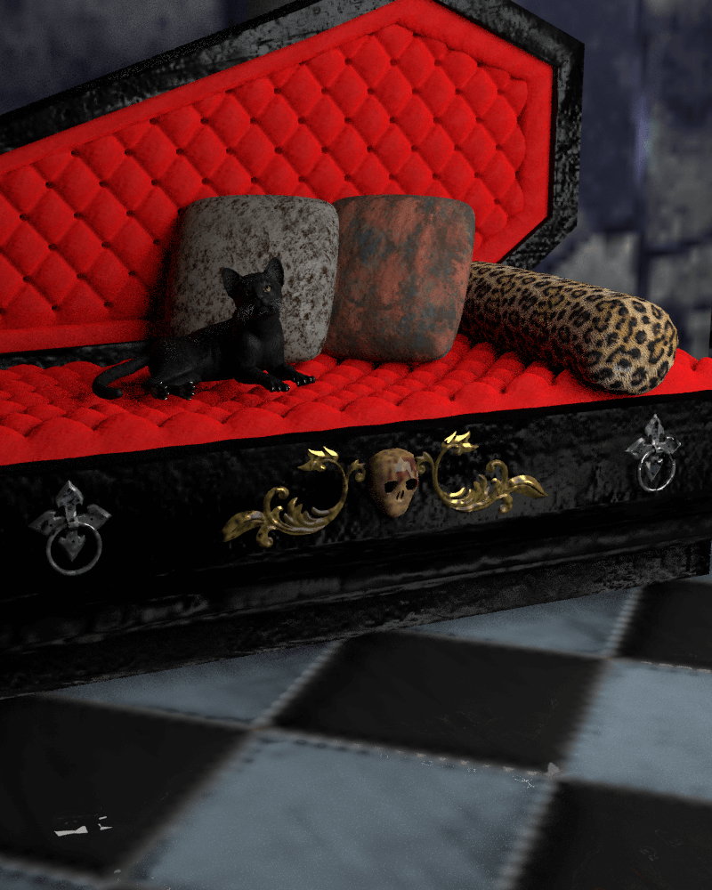 Dark Sofa by N/A