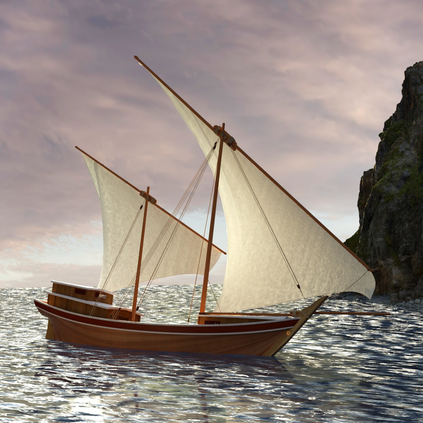Ancient Persia City Harbor - Set 2 by N/A