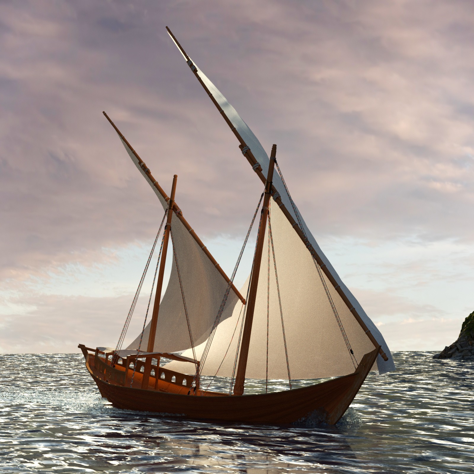 Ancient Persia City Harbor - Set 2 by N/A