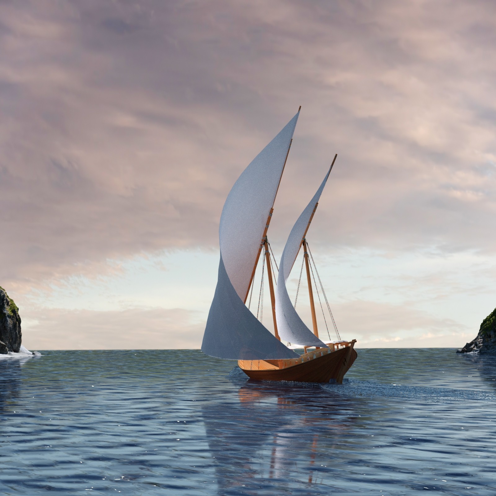 Ancient Persia City Harbor - Set 2 by N/A
