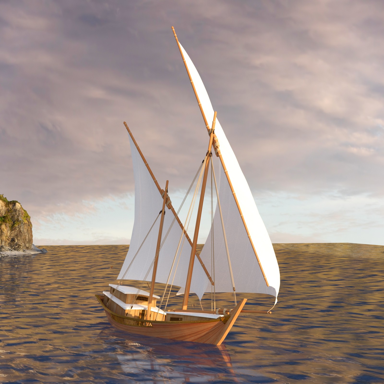 Ancient Persia City Harbor - Set 2 by N/A