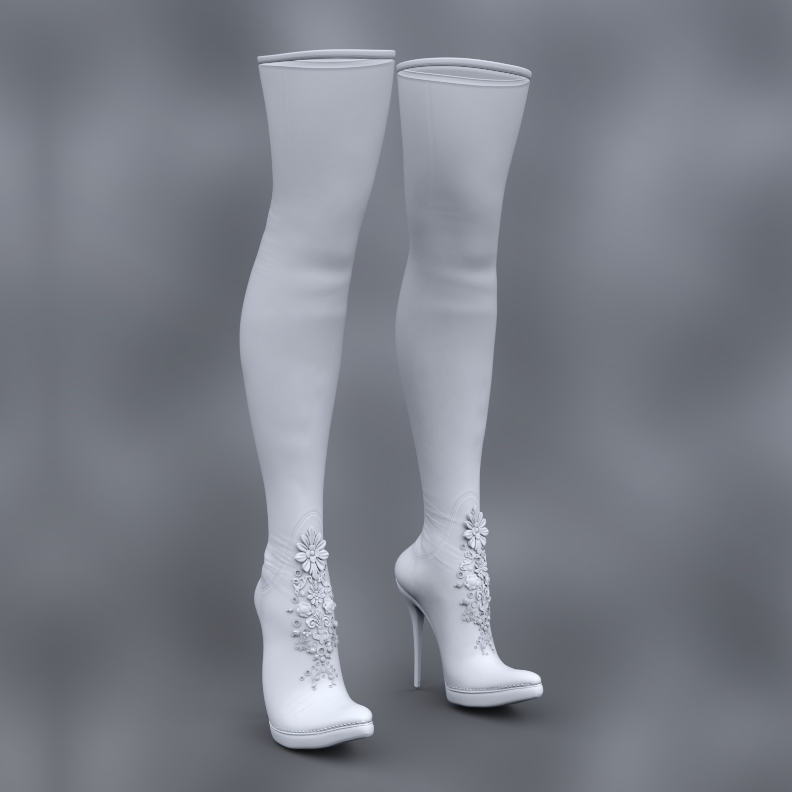 Elegant Gothic Outfit for Genesis 9 Feminine by N/A