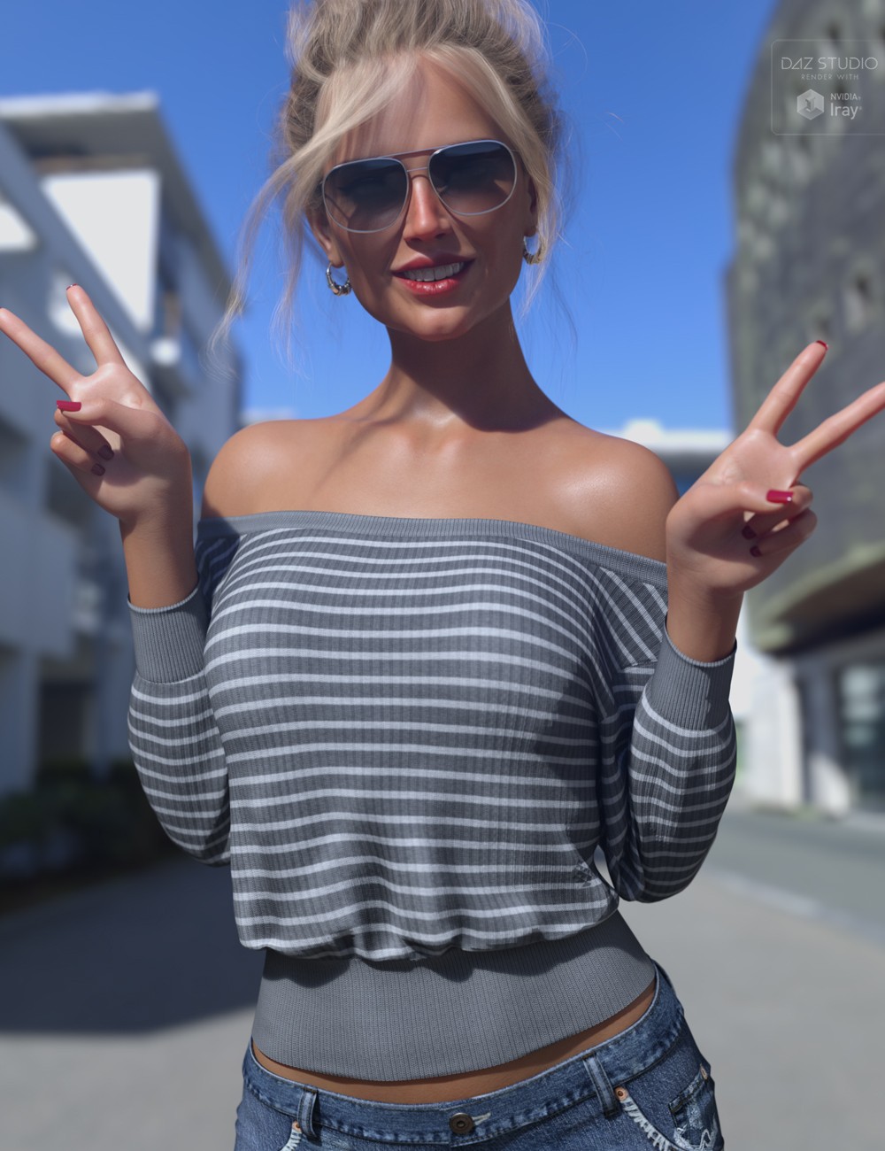dForce Off Shoulder Mini Sweater G8G8.1F by N/A