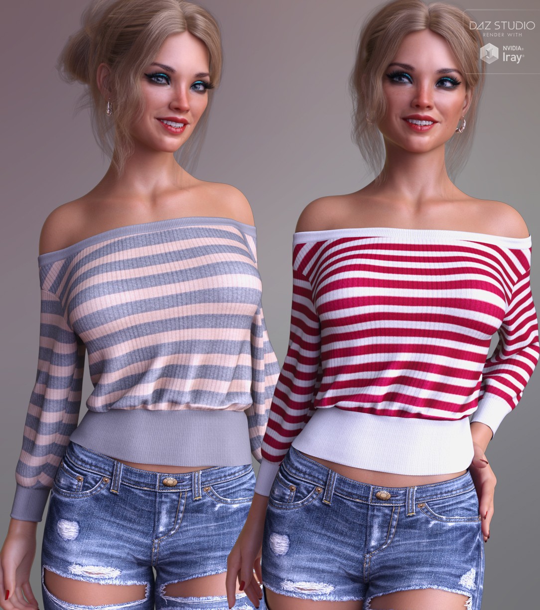 Knitted for dForce Off Shoulder Mini Sweater by N/A