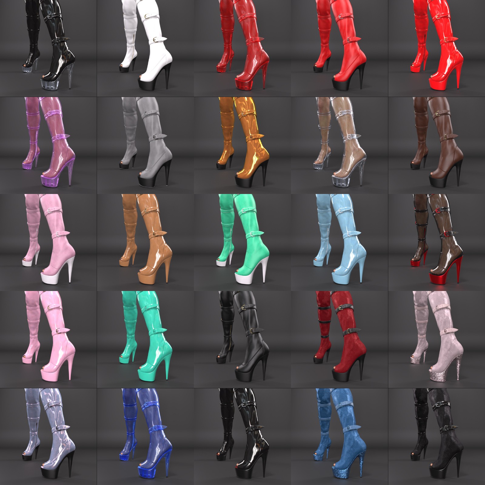 Extreme Platform Thigh High Boots for G9 and G8F by N/A