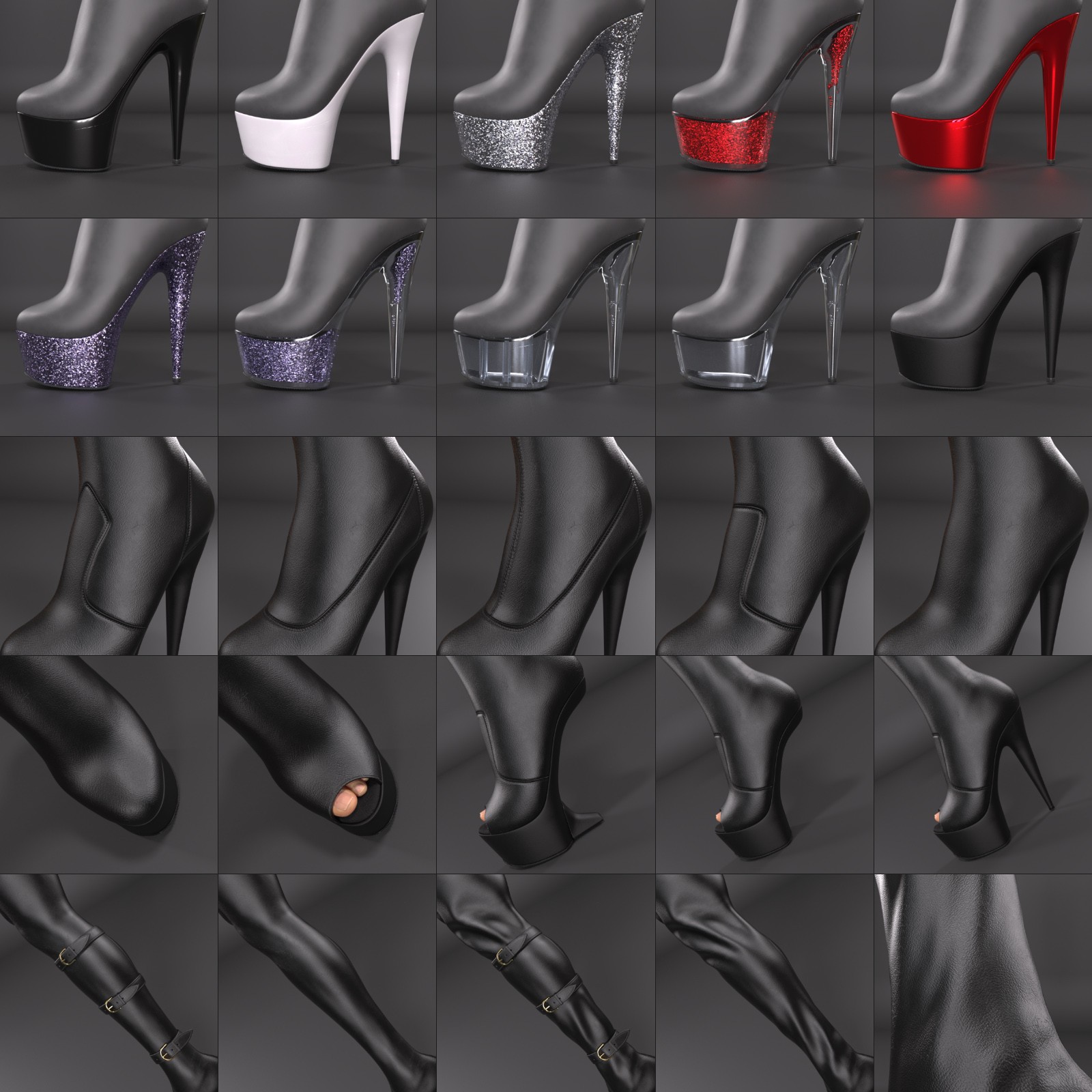 Extreme Platform Thigh High Boots for G9 and G8F by N/A
