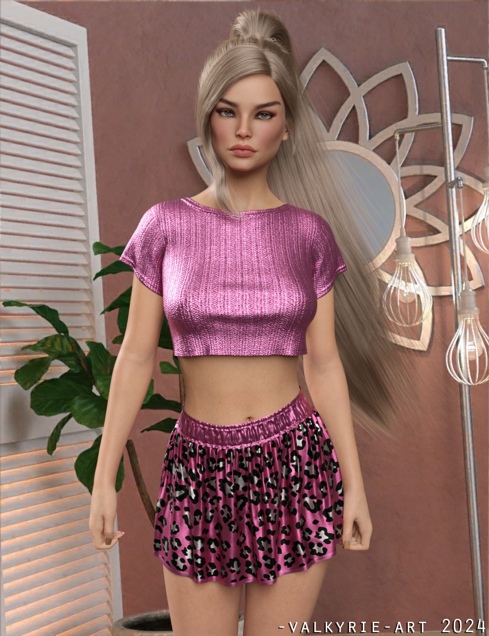 InStyle - dForce Crop Top and Skirt G8G8.1F by N/A